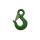 Sika hook, painted green, load capacity 1600 kg