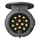13-pin plug, plastic