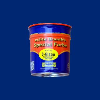 Branths S-Glaze (slow drying) can 0.75 l gentian blue RAL 5010