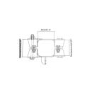 Clamping shell set for screwing A 80mm D1 90mm D2 82.5mm