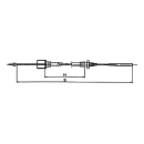AL-KO Bowden cables detachable Bell 24 mm thread M8 - Profi Longlife HL 350 mm / GL 560 mm