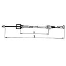 AL-KO Bowden cables detachable, bell 24 mm, nipple 8 mm - Profi Longlife HL 350 mm / GL 546 mm