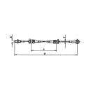 AL-KO Bowden cables for removable + height-adjustable AE HL 550 mm / GL 760 mm, C 5 mm, D M10