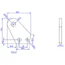 Shock absorber bracket 90 x 30/50 mm for AL-KO galvanized