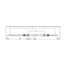 KNOTT brake cable for KZG 35 HL 1500 mm / GL 1870 mm, M12 / M12