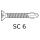 Torx special drilling screws galvanized SC6 69-12-U 6.3 x 85