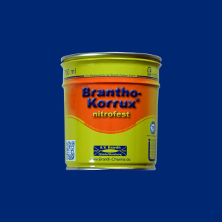 Brantho Korrux "nitrofest" 0.75 liter can gentian blue RAL 5010