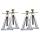 Stabiliser stands - set of 4 pieces aluminium