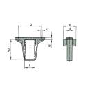 AL-KO support frame for clamping F / G: 70 x 140, A160 B15 C15 D50 E90