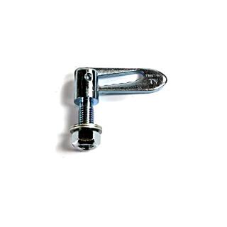 Slide lock, galvanized for screwing on with M8 nut, bolt Ø 8 mm, length 20 mm