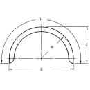 Single axle mudguard profile 12/40 B200 R400 L1285 S800 H415