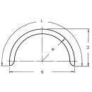 Single axle mudguard profile 40 B260 R400 L1285 S800 H415
