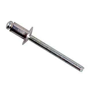 Blind rivet head 9 mm aluminum 4.8 x 14 mm, clamping range 8.0 - 10.0 mm
