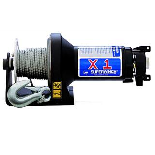 Cable winch DC motor type X1 rope & hook 24 V