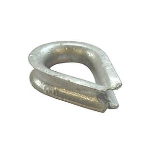 Wire rope thimble DIN 6899A galvanized for rope Ø 16 mm