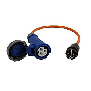 Adapter cable CEE coupling Bajo. / Schuko plug 500 mm