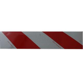 Warning marking red / white 282 mm x 9 m pointing to the right