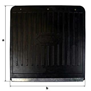 Mud flaps with spreader a 400 mm xw 400 mm