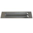 Gill vent, aluminum, bright rolled, 250 x 80 mm