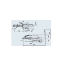 V-brake type 161 S dead center handbrake lever