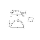 De Haan - mudguard for single-axle models HR 2275, H 2212/12, W 220 / S 750 mm