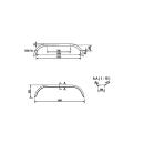 De Haan mudguard tandem axle THRD 20150, D 2020/12, B 200 / S 1500 mm