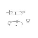 De Haan mudguard tandem axle THRD 22155, D 2220/12, B 220 / S 1550 mm